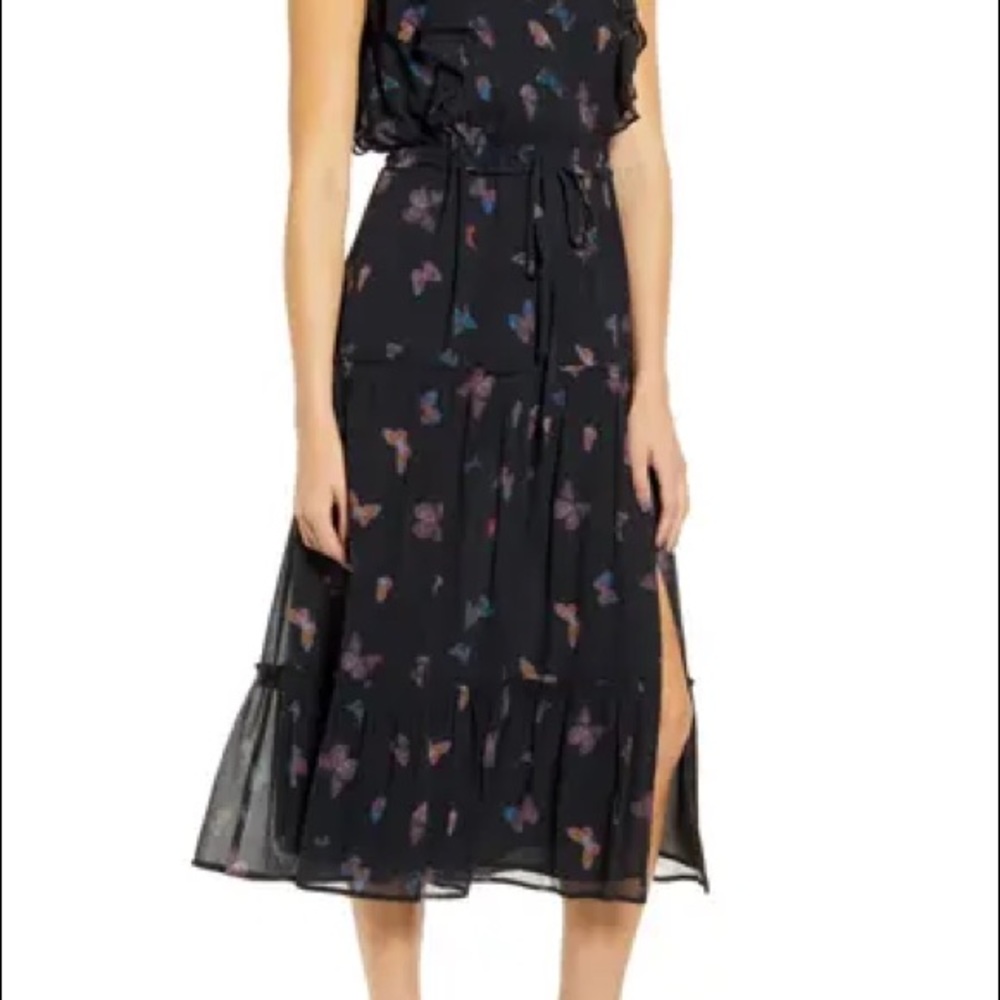 NWT Paige silk dress - Basil Butterfly - silk - M - Picture 4 of 7